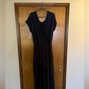 Navy short sleeve jumpsuit, XL tall, Old Navy